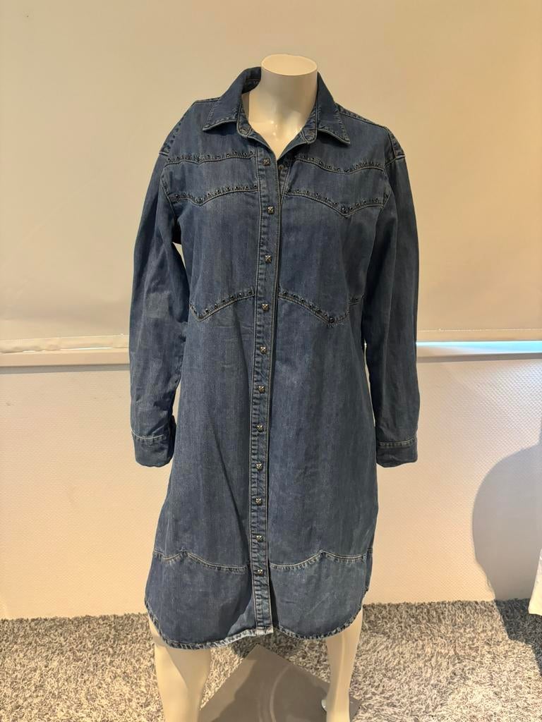 John richmond jeans jurk maat s valt ruim, Maat 38/40 (M), Blauw, ., Ophalen of Verzenden